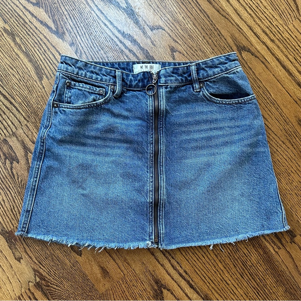 Free people We the Free  Denim Mini Skirt size 29